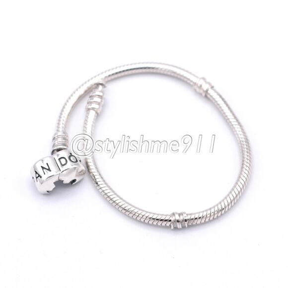 Authentic PANDORA Moments Barrel Clasp Charm Bracelet - 590702HV - Picture 6 of 12